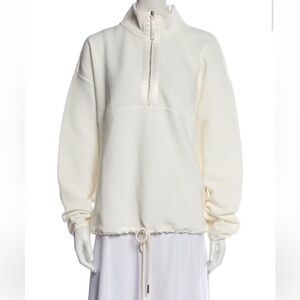 Varley Cream Quarter Zip Sweatshirt
